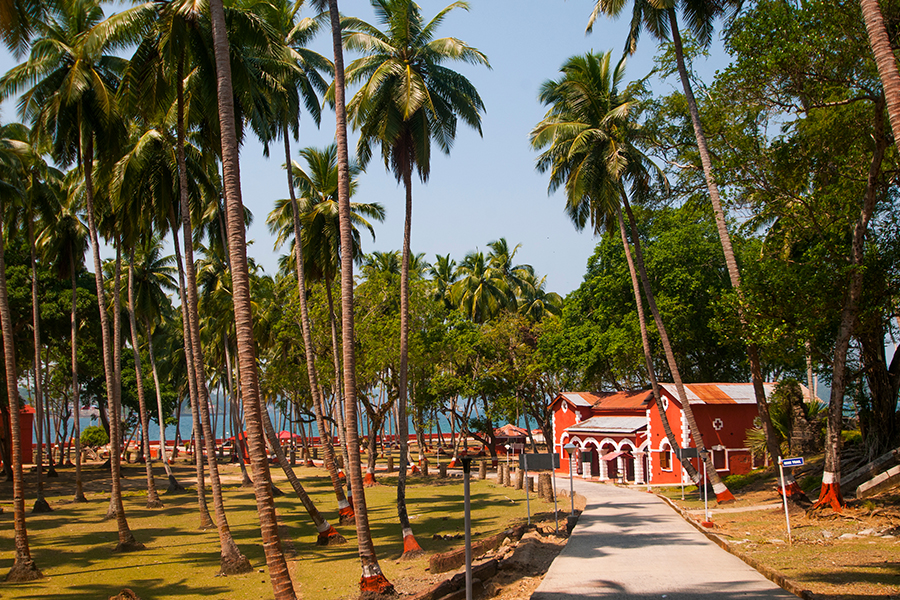 Overview of Gandhi Park at Port Blair